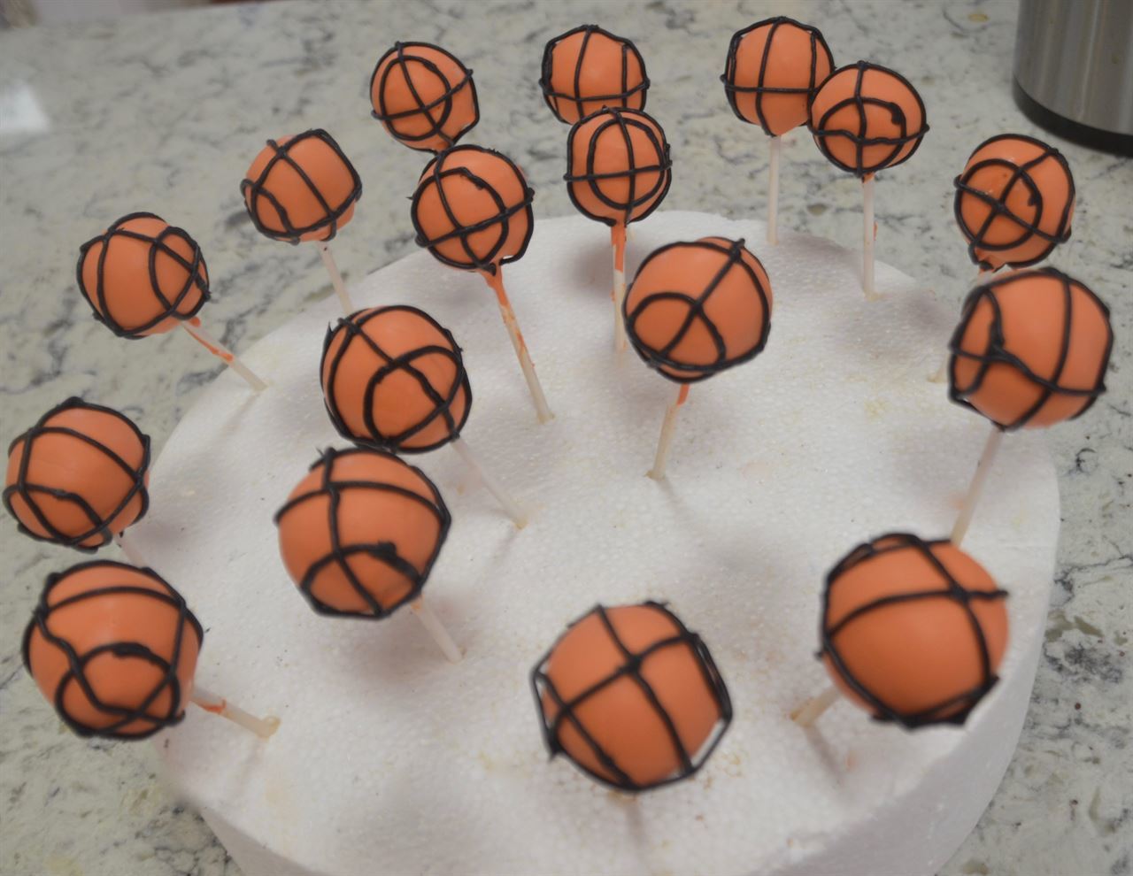 valentines cake pops basket
