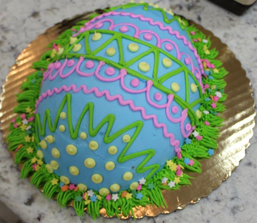 Large Decorated Egg Cake | The Pennsylvania Bakery