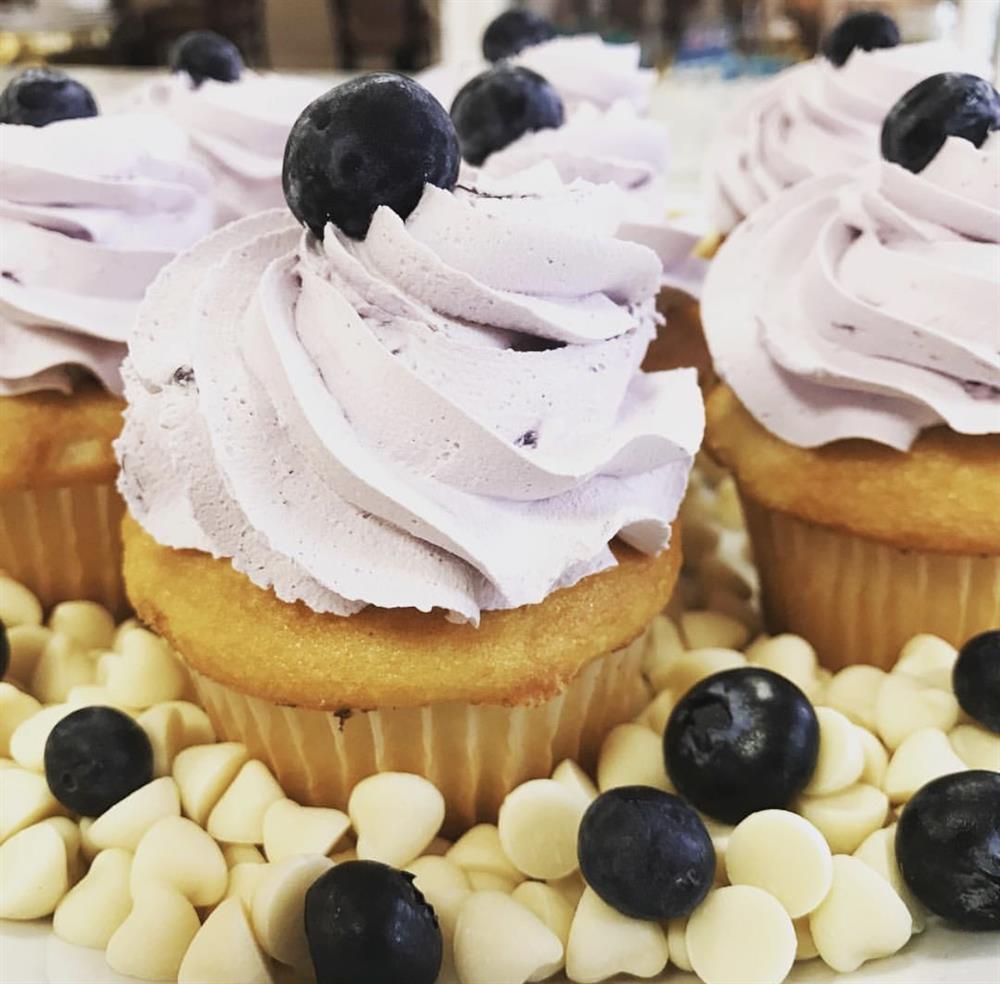 White Chocolate Blueberry Cupcake | The Pennsylvania Bakery
