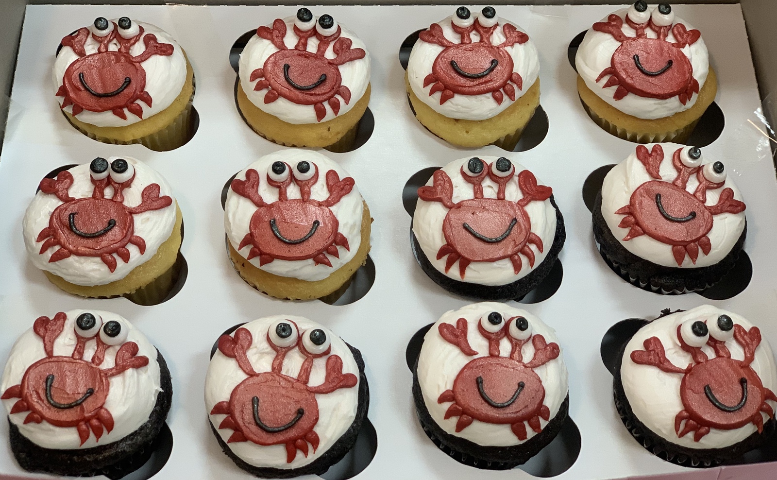 Beach Crab Cupcakes